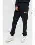 Unfair Athletics pantaloni de trening din bumbac barbati culoarea negru cu imprimeu - Pled.ro