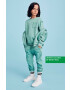 United Colors of Benetton bluza copii culoarea galben cu imprimeu - Pled.ro