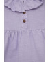 United Colors of Benetton bluza de in pentru copii culoarea violet neted - Pled.ro