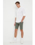 United Colors of Benetton camasa din bumbac femei culoarea alb cu guler clasic relaxed - Pled.ro