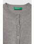 United Colors of Benetton cardigan copii culoarea gri light - Pled.ro