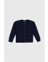 United Colors of Benetton cardigan copii culoarea albastru marin light - Pled.ro