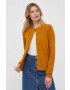 United Colors of Benetton cardigan din lana culoarea maro light - Pled.ro