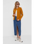 United Colors of Benetton cardigan din lana culoarea maro light - Pled.ro