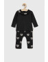 United Colors of Benetton compleu bebe culoarea gri - Pled.ro