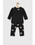 United Colors of Benetton compleu bebe culoarea gri - Pled.ro