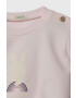 United Colors of Benetton compleu bebe culoarea roz - Pled.ro