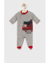 United Colors of Benetton Costum bebe culoarea gri - Pled.ro