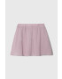 United Colors of Benetton fusta fete culoarea violet mini evazati - Pled.ro