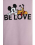 United Colors of Benetton hanorac de bumbac pentru copii x Disney culoarea violet cu imprimeu - Pled.ro