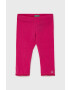 United Colors of Benetton Leggins copii culoarea roz material neted - Pled.ro