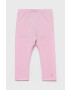 United Colors of Benetton Leggins copii culoarea roz material neted - Pled.ro