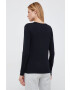 United Colors of Benetton longsleeve femei culoarea negru - Pled.ro