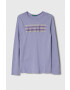 United Colors of Benetton longsleeve copii culoarea violet - Pled.ro