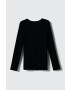 United Colors of Benetton longsleeve copii culoarea negru - Pled.ro