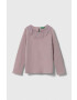 United Colors of Benetton longsleeve copii culoarea violet - Pled.ro