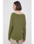 United Colors of Benetton longsleeve din bumbac culoarea verde - Pled.ro