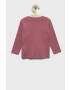 United Colors of Benetton longsleeve din bumbac pentru copii culoarea violet - Pled.ro