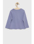 United Colors of Benetton longsleeve din bumbac pentru copii culoarea violet - Pled.ro