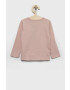 United Colors of Benetton longsleeve din bumbac pentru copii culoarea roz - Pled.ro