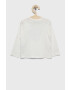 United Colors of Benetton longsleeve din bumbac pentru copii culoarea alb - Pled.ro