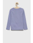 United Colors of Benetton longsleeve din bumbac pentru copii culoarea violet - Pled.ro