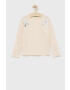 United Colors of Benetton longsleeve din bumbac pentru copii culoarea roz - Pled.ro