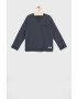 United Colors of Benetton longsleeve din bumbac pentru copii culoarea verde cu imprimeu - Pled.ro