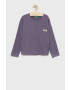 United Colors of Benetton longsleeve din bumbac pentru copii culoarea violet - Pled.ro