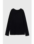 United Colors of Benetton longsleeve din bumbac pentru copii culoarea negru melanj - Pled.ro