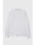 United Colors of Benetton longsleeve din bumbac pentru copii culoarea alb melanj - Pled.ro