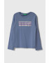 United Colors of Benetton longsleeve din bumbac pentru copii - Pled.ro