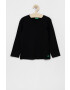 United Colors of Benetton Longsleeve din bumbac pentru copii - Pled.ro