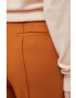 United Colors of Benetton pantaloni femei culoarea maro evazati high waist - Pled.ro