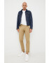 United Colors of Benetton pantaloni barbati culoarea bej cu fason chinos - Pled.ro