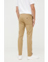 United Colors of Benetton pantaloni barbati culoarea bej cu fason chinos - Pled.ro