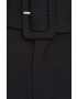 United Colors of Benetton pantaloni femei culoarea negru drept high waist - Pled.ro