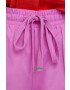 United Colors of Benetton pantaloni femei culoarea gri mulata high waist - Pled.ro