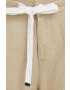 United Colors of Benetton pantaloni femei culoarea bej lat high waist - Pled.ro