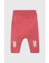 United Colors of Benetton pantaloni bebe culoarea roz modelator - Pled.ro