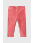 United Colors of Benetton pantaloni bebe culoarea roz - Pled.ro