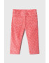 United Colors of Benetton pantaloni bebe culoarea roz - Pled.ro