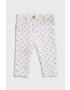 United Colors of Benetton pantaloni bebe culoarea alb - Pled.ro