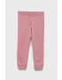 United Colors of Benetton Pantaloni copii culoarea roz material neted - Pled.ro