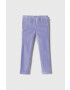 United Colors of Benetton pantaloni copii culoarea violet neted - Pled.ro