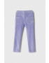 United Colors of Benetton pantaloni copii culoarea violet neted - Pled.ro