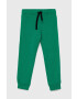 United Colors of Benetton pantaloni copii culoarea gri neted - Pled.ro