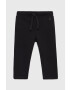 United Colors of Benetton Pantaloni copii culoarea negru material neted - Pled.ro