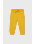 United Colors of Benetton pantaloni de bumbac pentru copii neted - Pled.ro