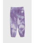 United Colors of Benetton pantaloni de bumbac pentru copii culoarea violet modelator - Pled.ro